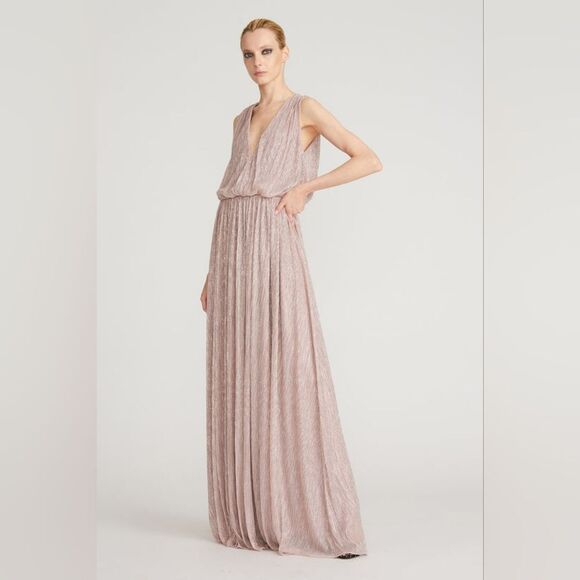 NWT Halston Adler Shimmer Jersey Gown SZ 4 - Picture 9 of 16